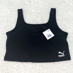 XL black Puma tank - crop top